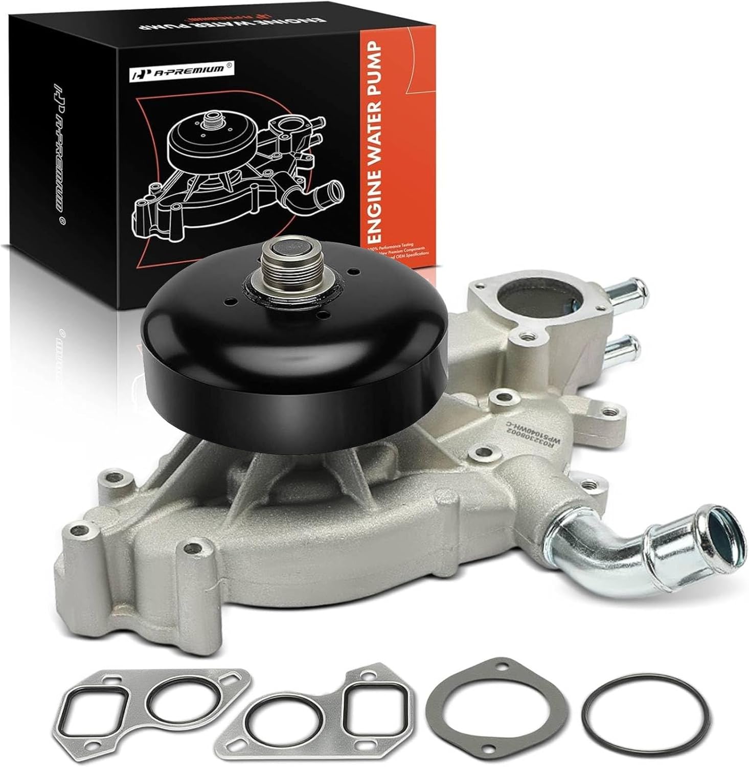 A-Premium Enginie Water Pump 19195104 [DOHC 8Cyl] Compatible with Chevy GMC Cadillac Hummer GM Cars - Silverado 1500, Express, Escalade, Tahoe, Sierra, Savana 1500, Yukon, 9-7x More - 4.8L 5.3L 6.0L