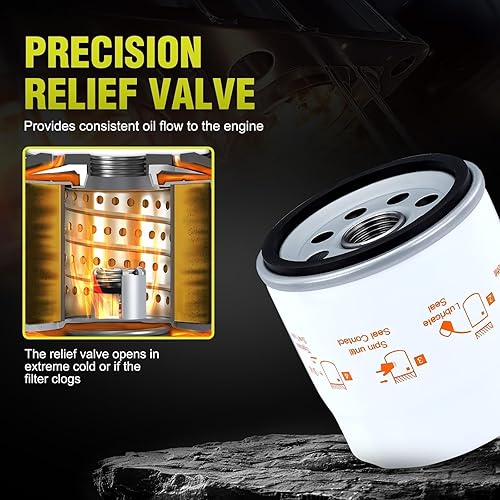 Miniatura 5 de 52 050 02-S Filtro de aceite para Kohler 25 050 27-S Husqvarna AYP Poulan John Deere CH11-CH25 CV11-CV22 MV16-MV20 SV715 SV725 SV730 SV735 SV810