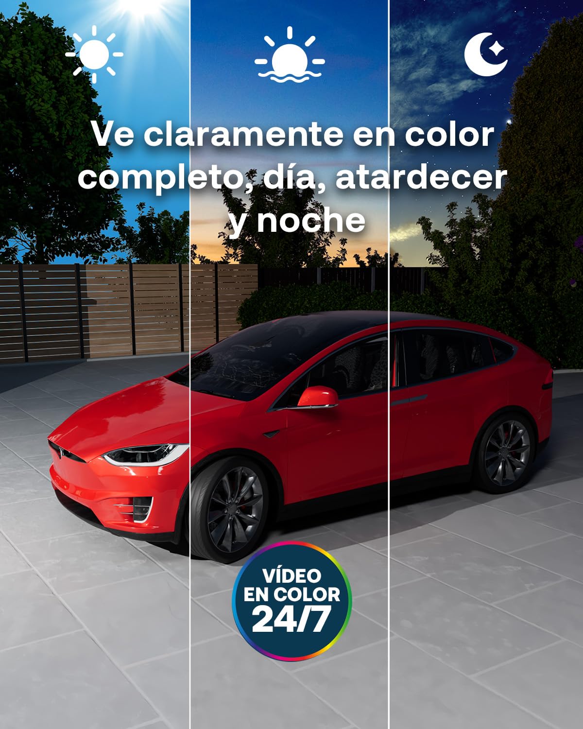 Arlo Ultra 3 Camara de Vigilancia WiFi Exterior 4K, Seguridad Interior, Sensor de Movimiento, Alarmas para Casa, Visión Nocturna Color, Prueba de Secure App Incluida, 1 Cámara, Blanca