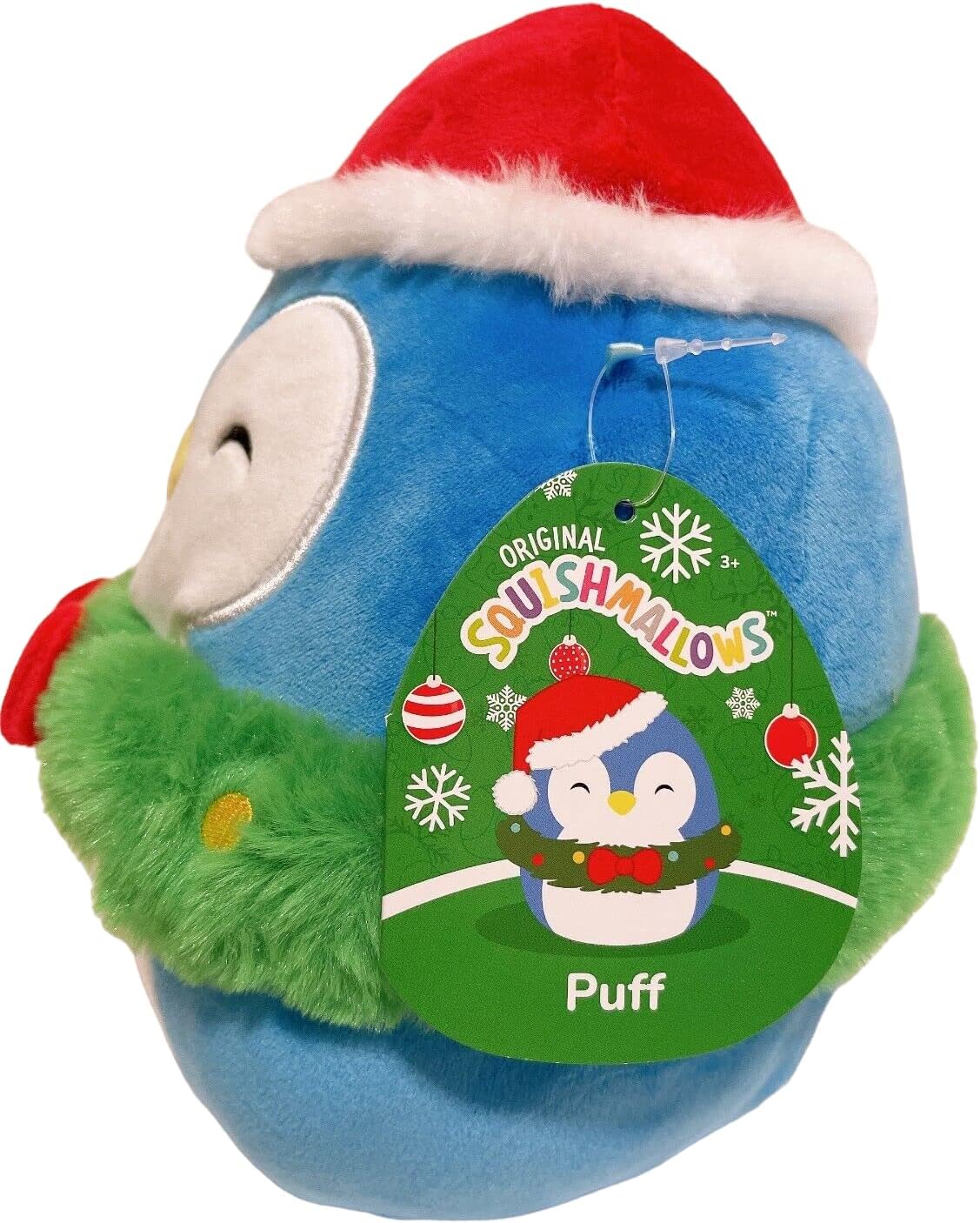 Squishmallows Kellytoy Christmas Wreath Squad 8" Plush Doll Toy (8" Puff The Penguin)