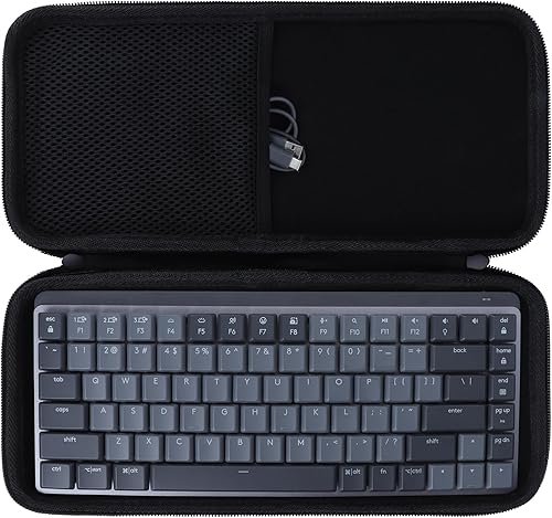 Funda compatible con el teclado iluminado inalámbrico mini mecánico Logitech MX (gris espacial)