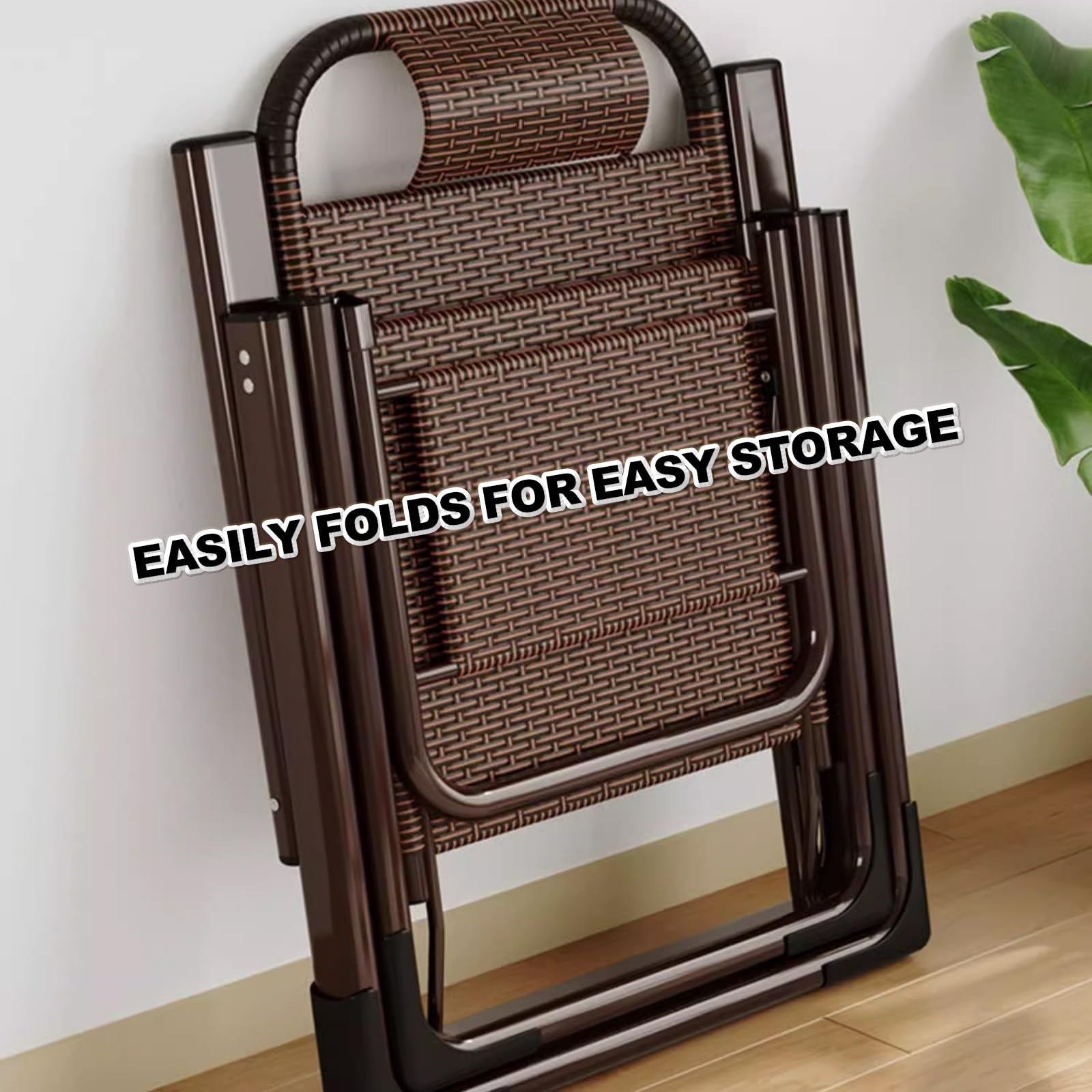 Rota tumbonas Jardin Exterior,Tumbona Playa Plegable Ligera,Interior Gravedad Cero Butacas, Altura Ajustable,Sillas Reclinables for Patio, Playa, Piscina, Césped, Camping.