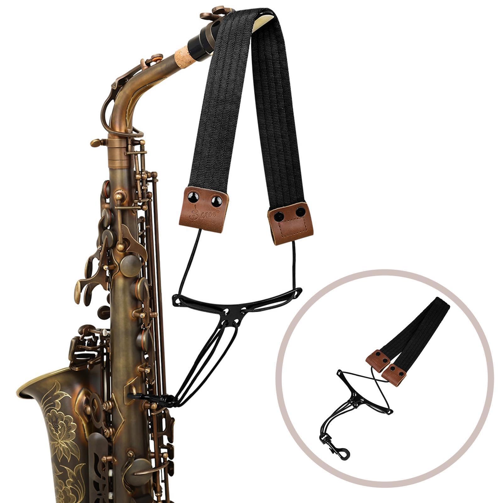 predolo Saxophon-Halsgurt für Sopran, Tenor, Alt, mit anpassbarem Gurt