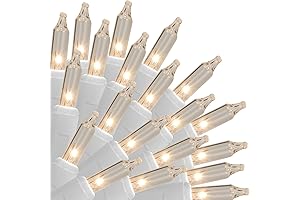150-Count Christmas Lights with White Wire and Clear Bulbs