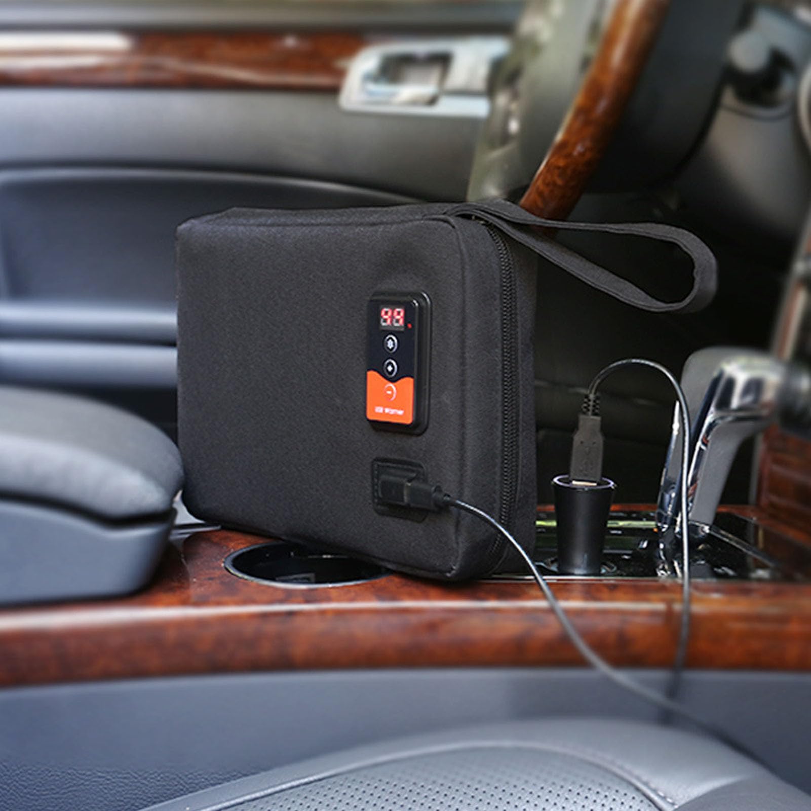 Baby Feuchttücher Wärmer, einstellbare Temperatur einfach zu drückender Schalter USB-Schnittstelle, Feuchttuch Wärmer for Eltern Reisen Zuhause Unterwegs Neugeborenenpflege