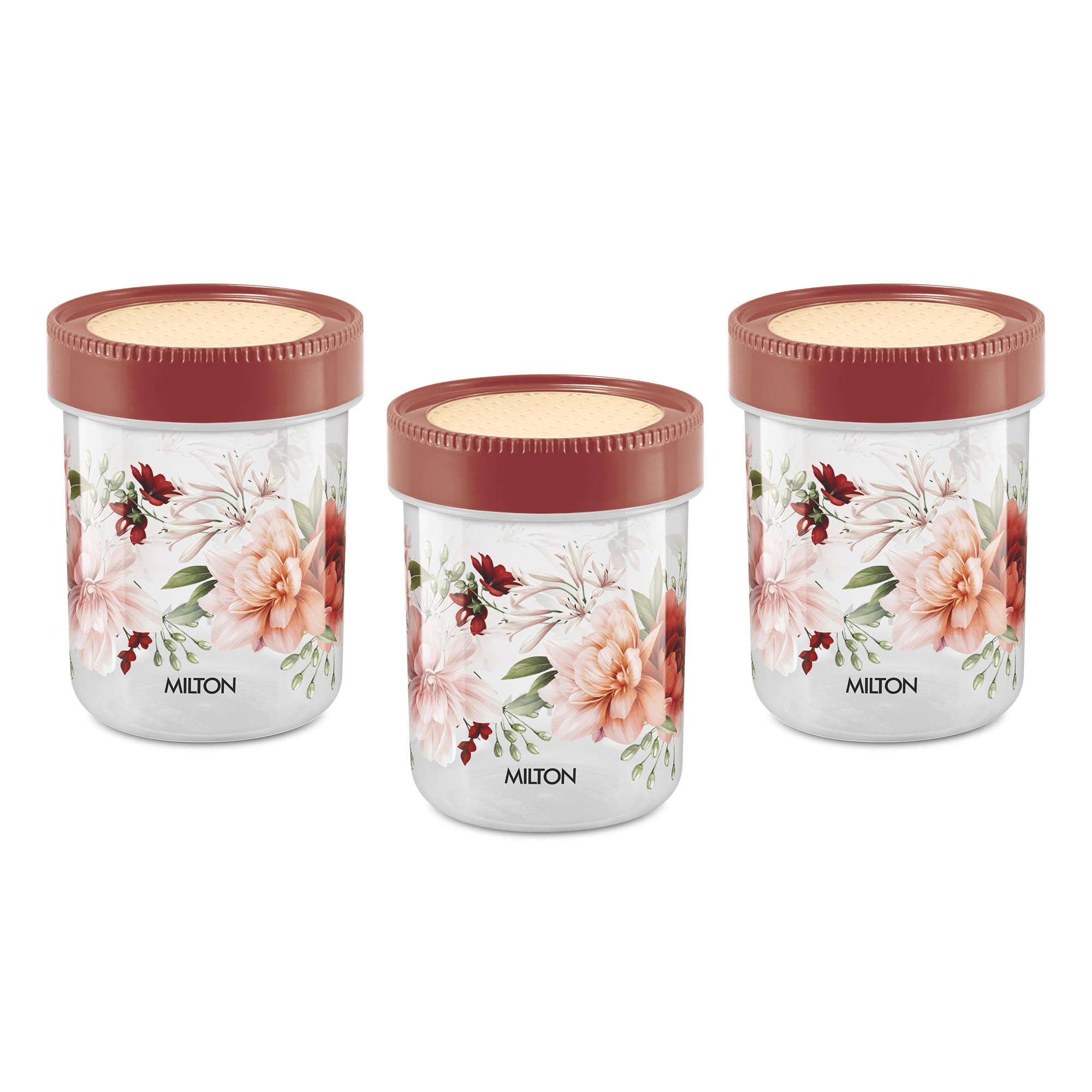 MILTON Nova Plastic Container 1000, Set of 3, 919 ml Each, Transparent| Air Tight | Storage Container | Kitchen Organiser | BPA Free | Stackable| Food Grade | Multipurpose Jar (B0CMTF2TML) Amazon Price History, Amazon Price Tracker