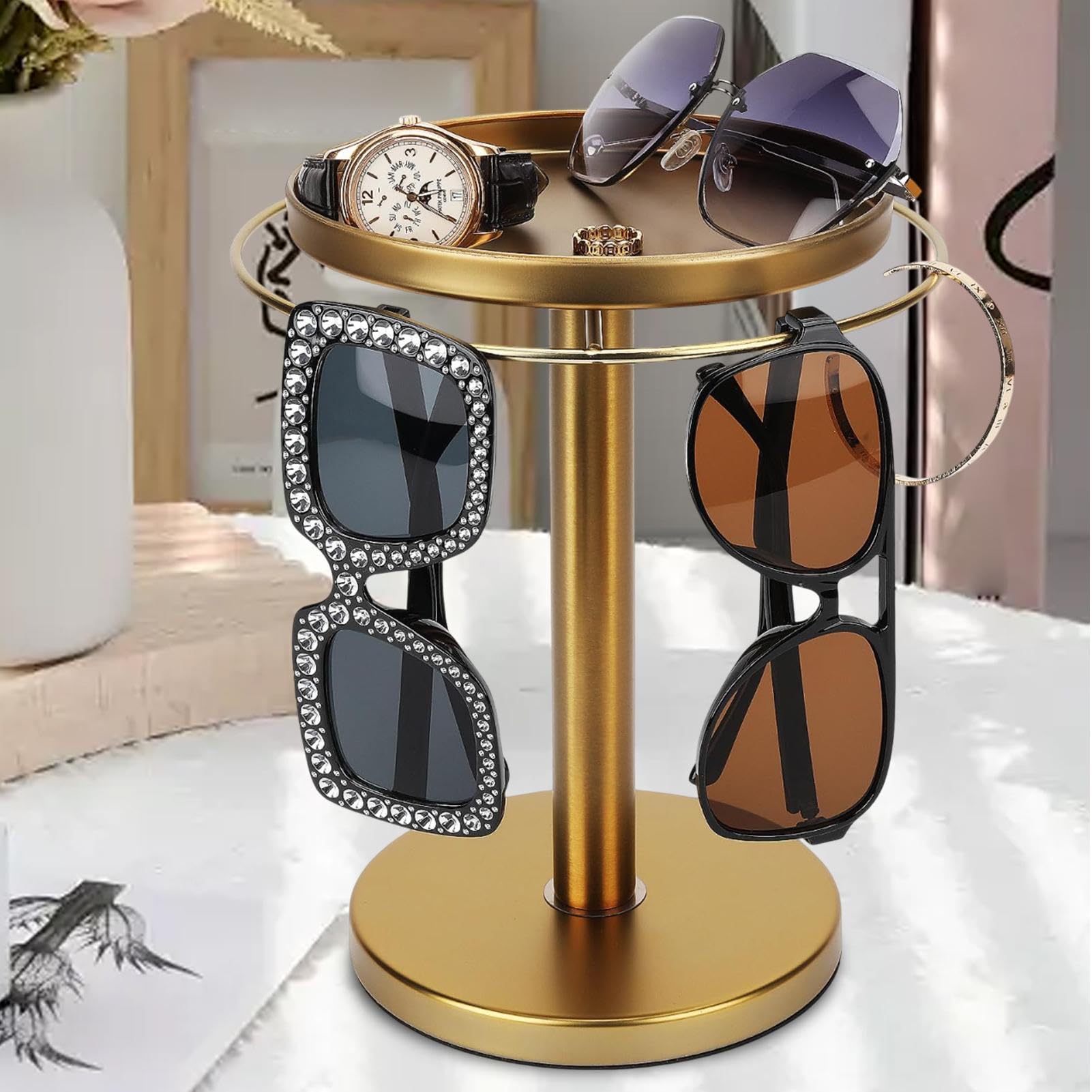 Générique Rotating Glasses Holder, Sunglass Storage Organizer