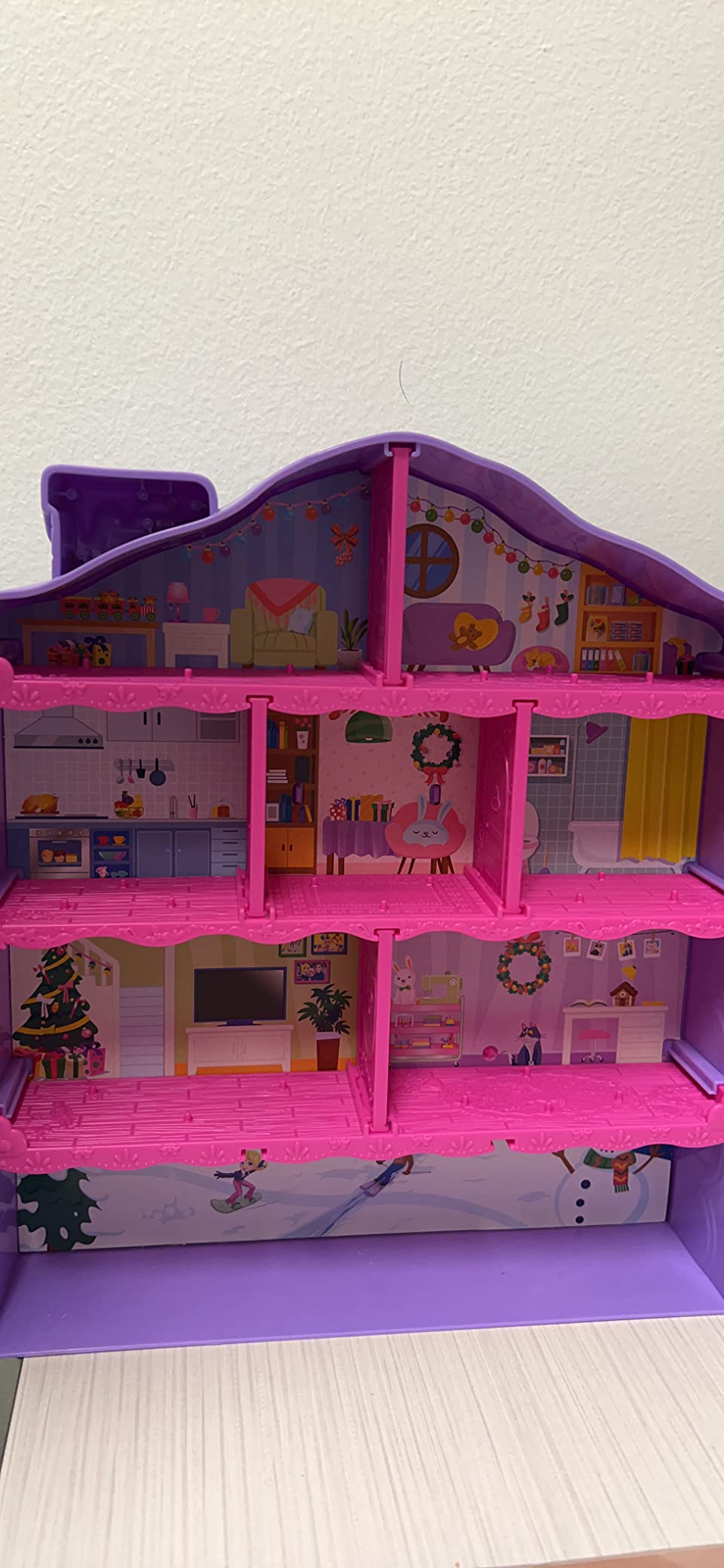 4/mo Finance Polly Pocket Advent Calendar, Winter House Design, 4