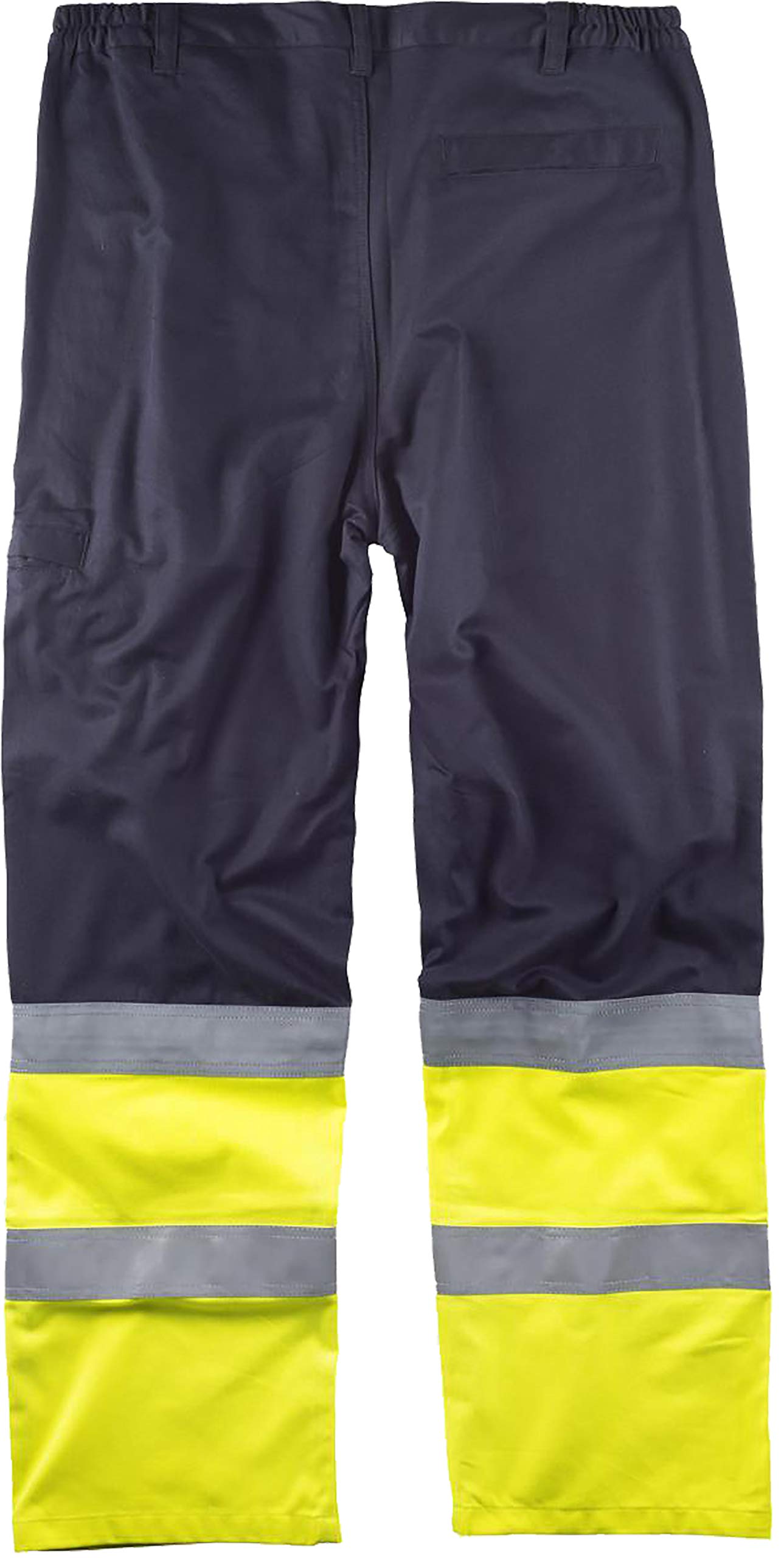 WORKTEAM Pantalón Ignífugo y Antiestático Alta Visibilidad, Tejido Modacrílico, Protección Soldadura Arco Eléctrico y Químicos, Cintas Reflectantes, Multibolsillos, Unisex