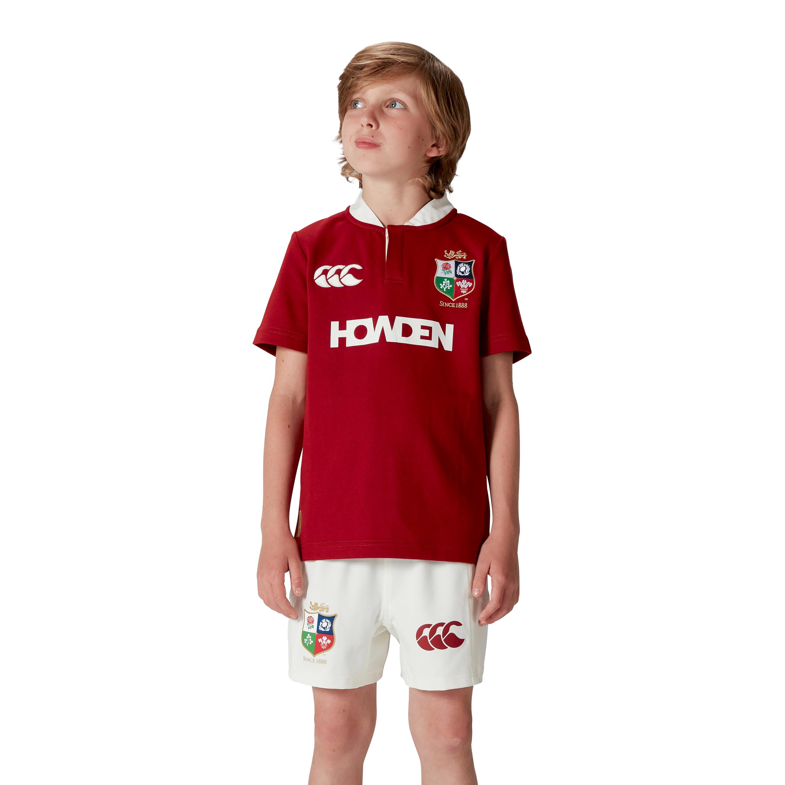 Canterbury of New Zealand - British and Irish Lions SS Classic, Camisa Niños Unisex, Red Dahlia,