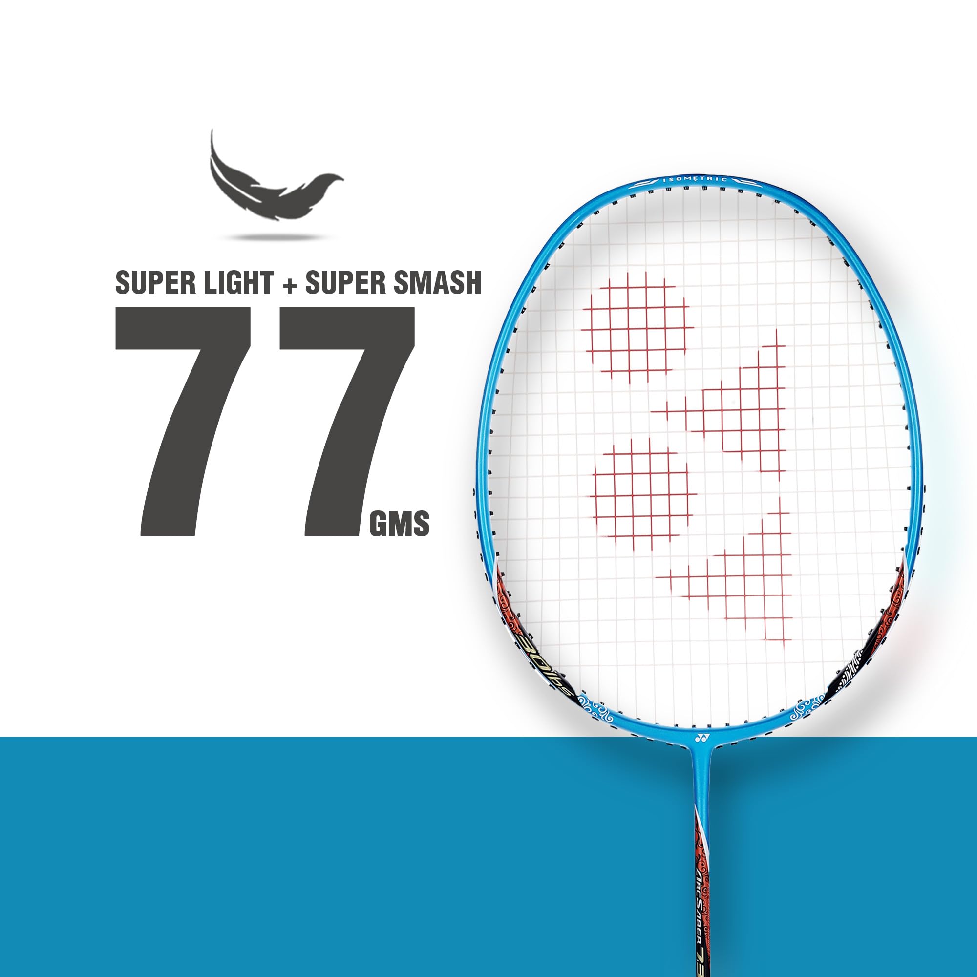 Yonex Carbon Graphit Badmintonschläger Arcsaber 73Light Turquoise G4 5U