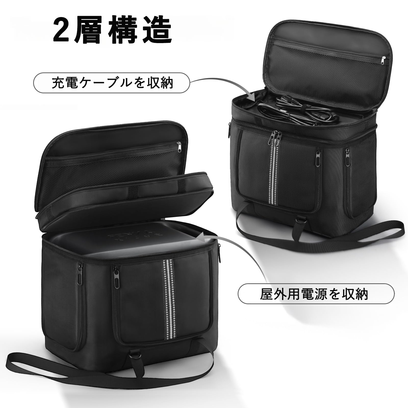 Amazon.co.jp: ポータブル電源 収納バッグ Anker Solix C1000/ C800