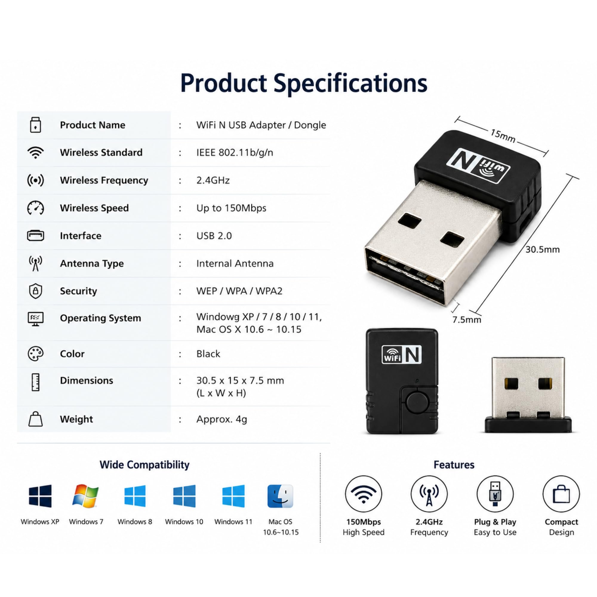 Amazon | QSC タッチミックスシリーズ用Wi-FiドングルUSBアダプター CP