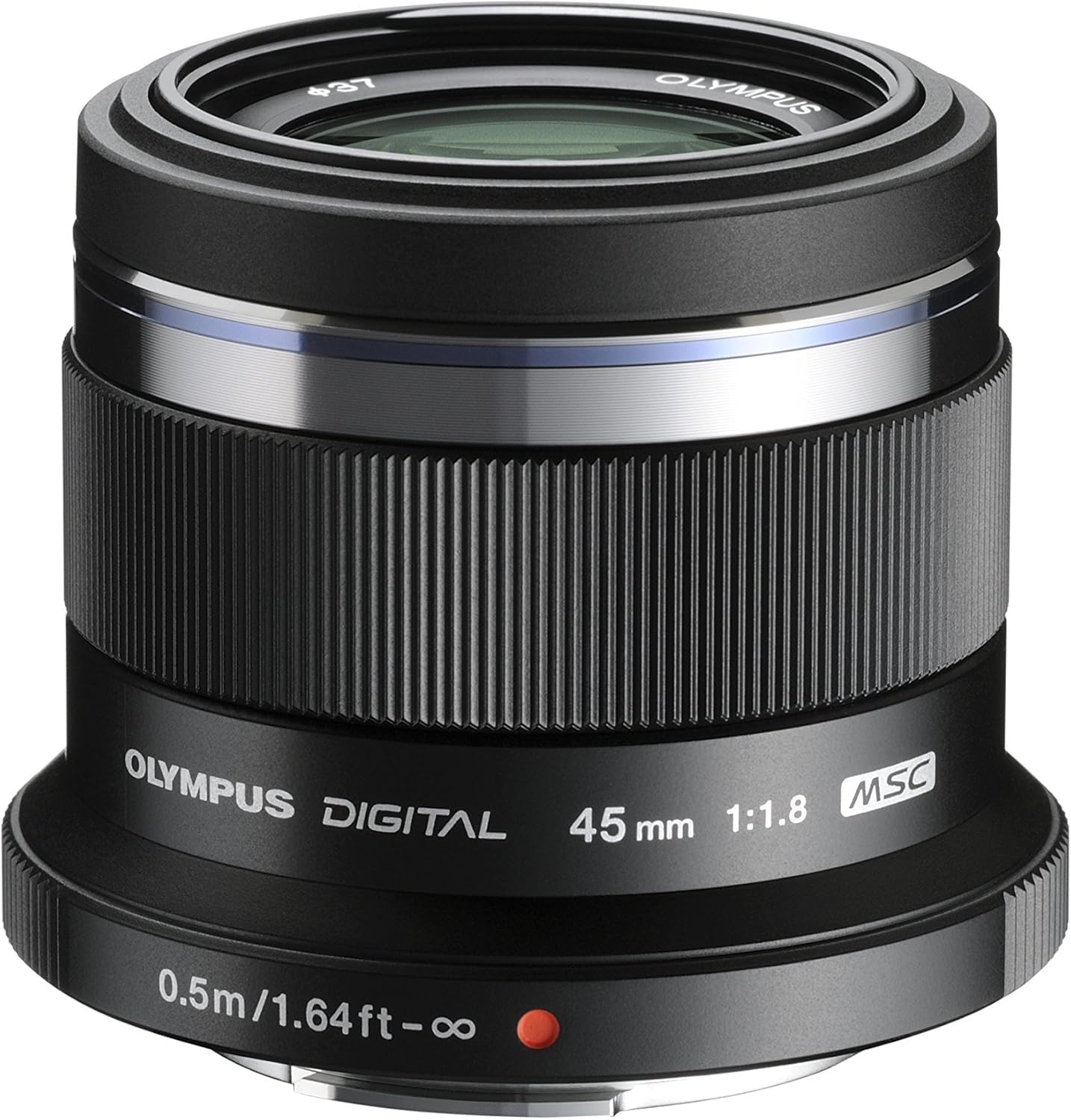 Olympus M. Zuiko Digital ED 45mm f1.8 (Black) Lens for Micro 4/3 Cameras - International Version (No Warranty)