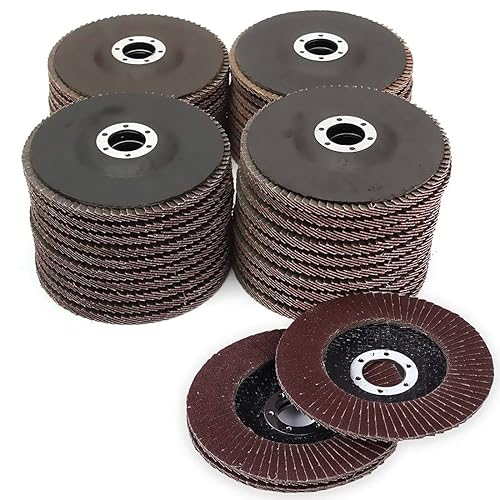 Nisorpa 4.528in4.5 '' discos de lijado de aleta de 25 piezas paquete de disco de aleta de 40 graneles industriales de óxido de aluminio de alta