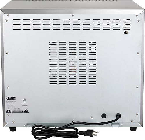 Miniatura 6 de Kratos Horno comercial, horno eléctrico de convección de encimera de tamaño medio, capacidad para cuatro bandejas de tamaño medio, 208/240 V