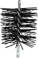 Vista 6 de Midwest Hearth Cepillo de limpieza de chimenea de polietileno (redondo de 8 pulgadas) fabricado en EE. UU