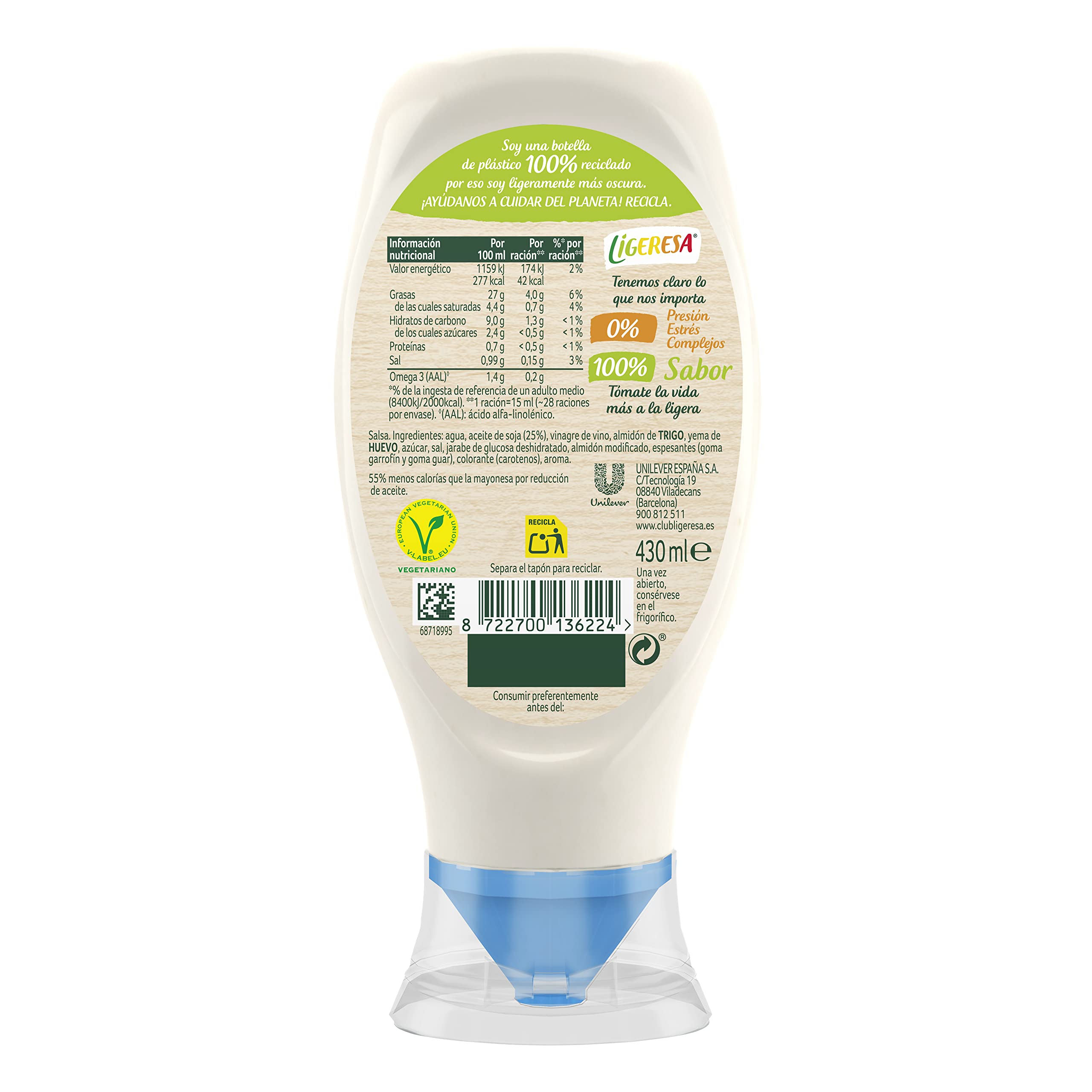 Ligeresa - Salsa Bocabajo - 430 ml