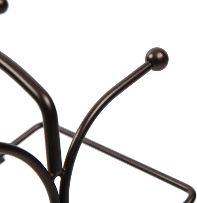 Soporte para 6 botellas de vino Finnhomy, acero, negro miniatura 7