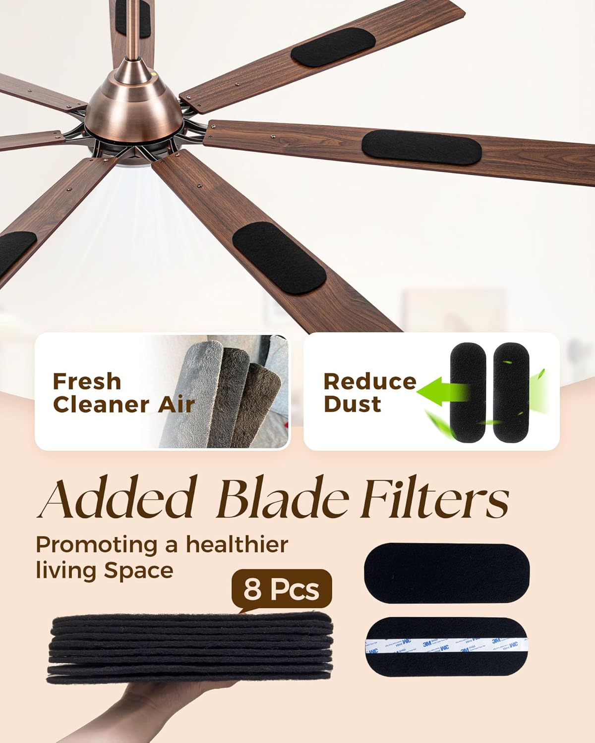 84 Inch Smart Ceiling Fan with Alexa APP,Oil Rubbed Bronze Large Ceiling Fan with Light,6 Speed,3CCT,Dual Finish 7 Blades,Quiet DC Motor Outdoor Fan for Patio,Big Living Room
