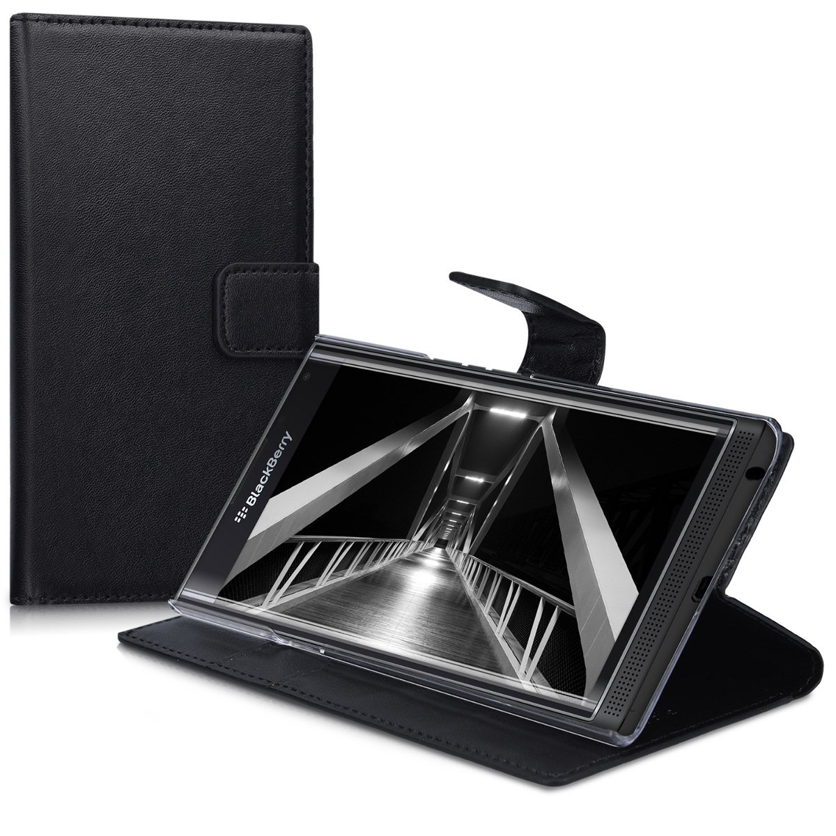Custodia Originale Blackberry Z10 In Pelle Bianca Con Flip Richiudibile E Funzione Stand