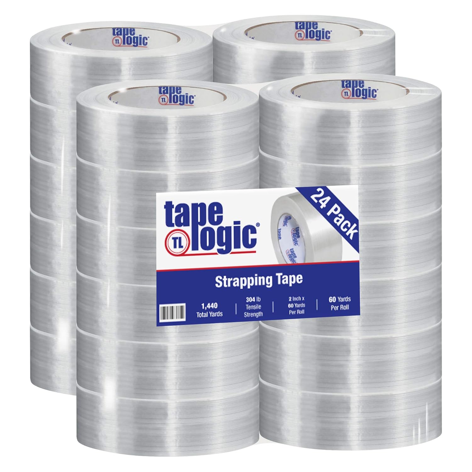 Tape Logic® 1500 Strapping Tape, 2" x 60 yds., Clear, 24/Case