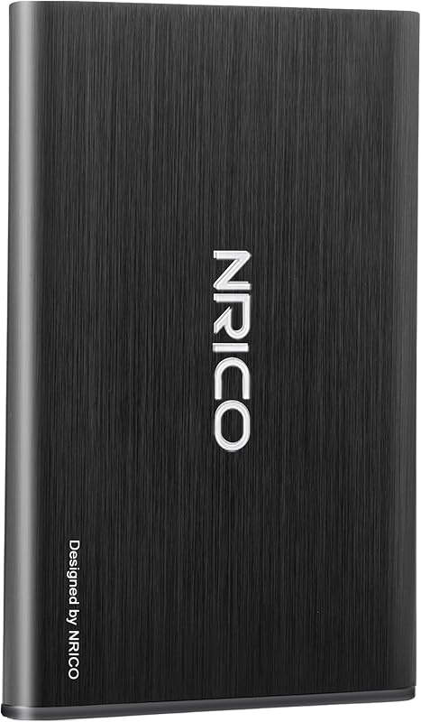Ultra Slim 750GB Portable External Hard Drive USB3.0 HDD Storage Compatible for PC, Desktop, Laptop,Mac,PS4, Xbox one (Black, 750, GB)