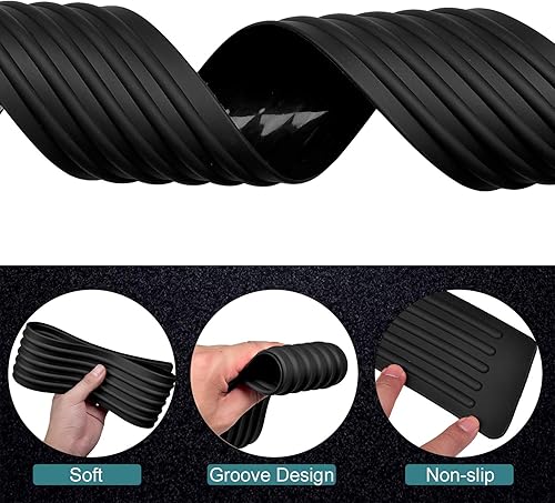 Miniatura 3 de Matericuo Protector de parachoques trasero de automóvil, parche anticolisión, goma antipinchazos, protección universal de entrada de puerta de