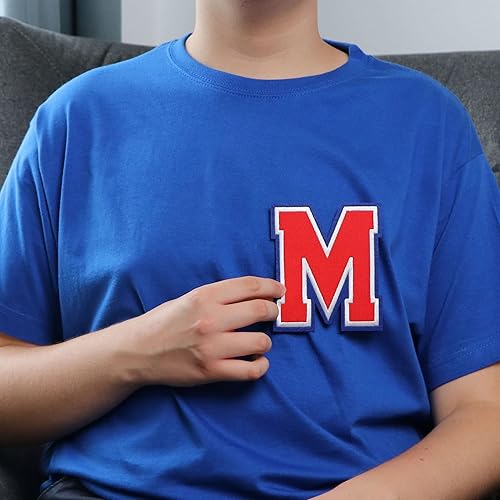Miniatura 628 de Parches de letras termo-adhesivas de alta calidad – Lindas letras para ropa – Parche universitario para ropa – Letras bordadas de 4 1/2 parches
