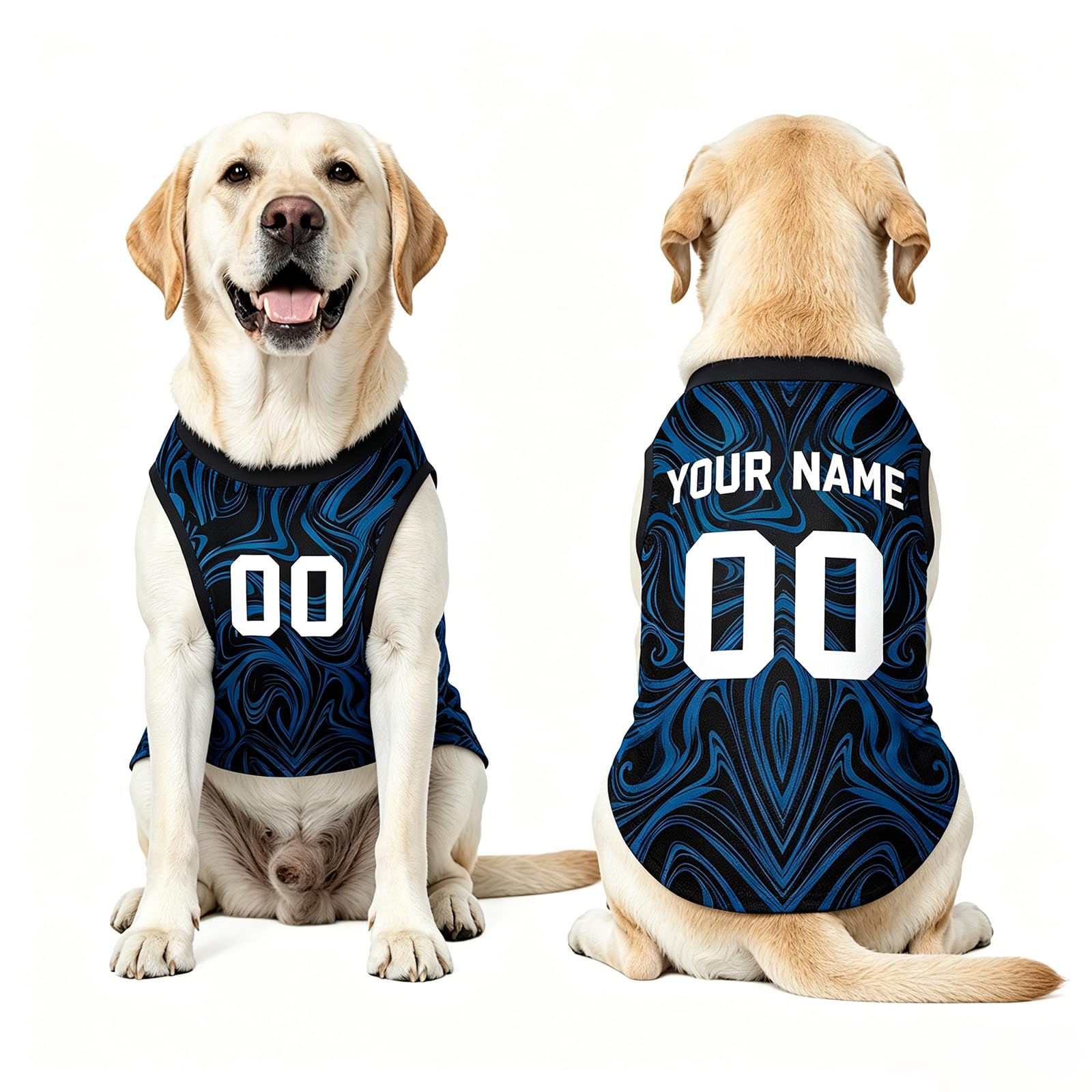 Personalised Dog Tshirt with Name & Number, Custom 2026 World Cup Football Dog Jerseys, Dog Outfit for Small Medium Dogs, P