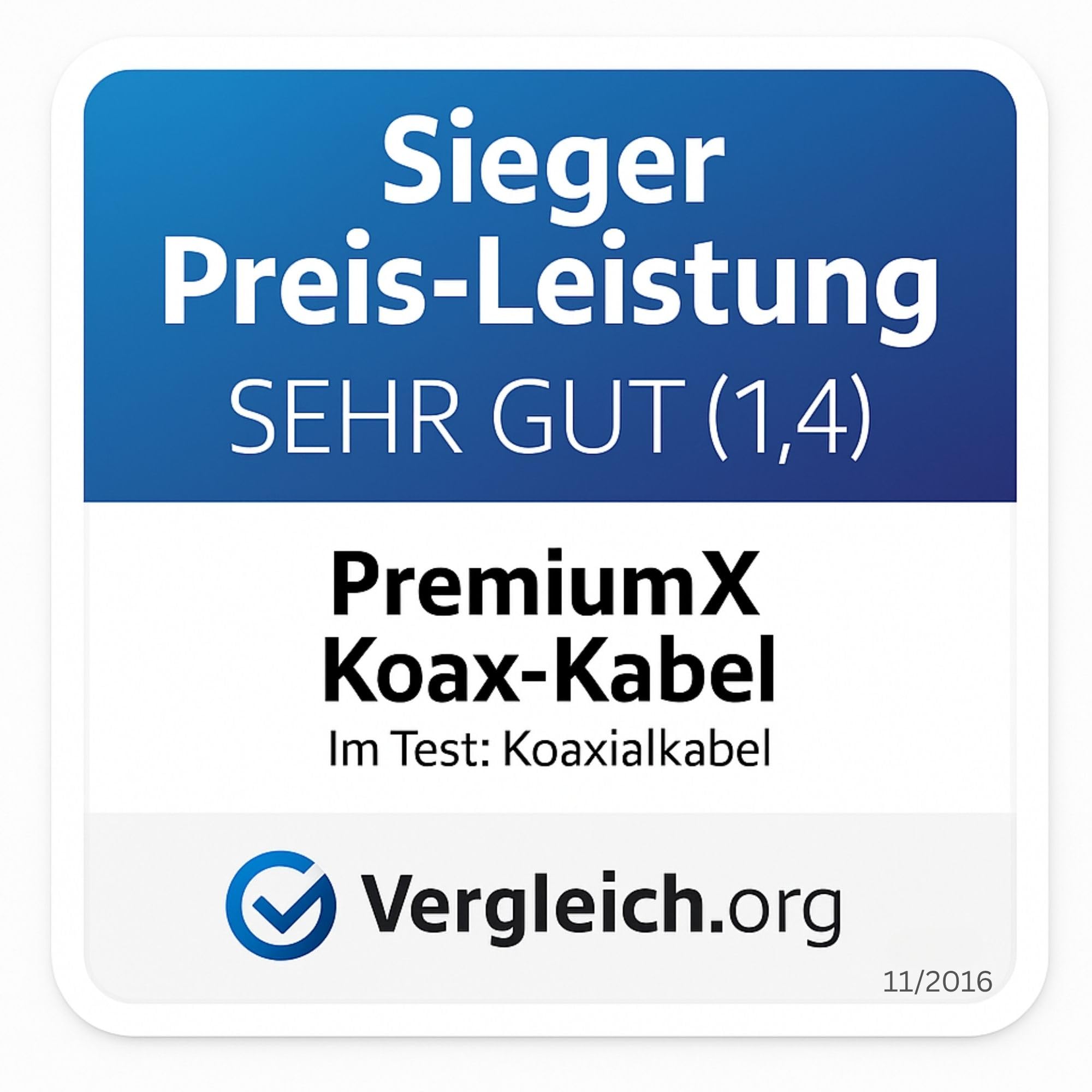 Premium X 100m SAT Koaxialkabel Set 135 dB 4-fach geschirmt - TV Antennenkabel 10 vergoldeten F-Steckern - DVB-S2/C/T2-4K UHD HDTV - wetterfest & UV-beständig Innen & Außen - 100% Signalqualität