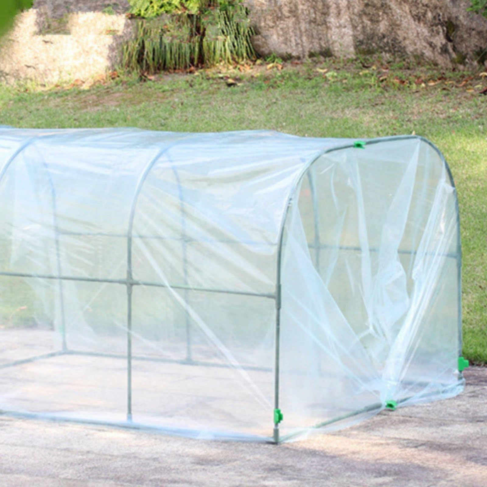 kowaku Copertura Serre Tunnel per Piante Antigelo Materiale PE Telaio in Acciaio PP Accessori Inclusi Adatta a Balcone Orto Giardino Terrazza Esterno , 150-80-80cm
