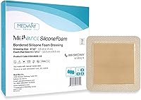 Vista 16 de MedVance TM Silicone – Tamaño del apósito de espuma adhesiva de silicona con bordes, 6 x 6 pulgadas (almohadilla de 4.1 x 4.1 pulgadas), caja de 5
