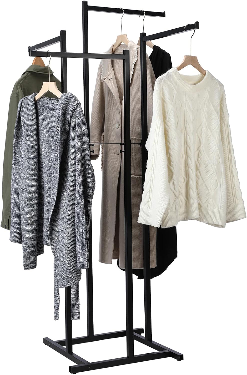 Shimeyao Heavy Duty Garment Racks for Hanging Clothes 4 Way