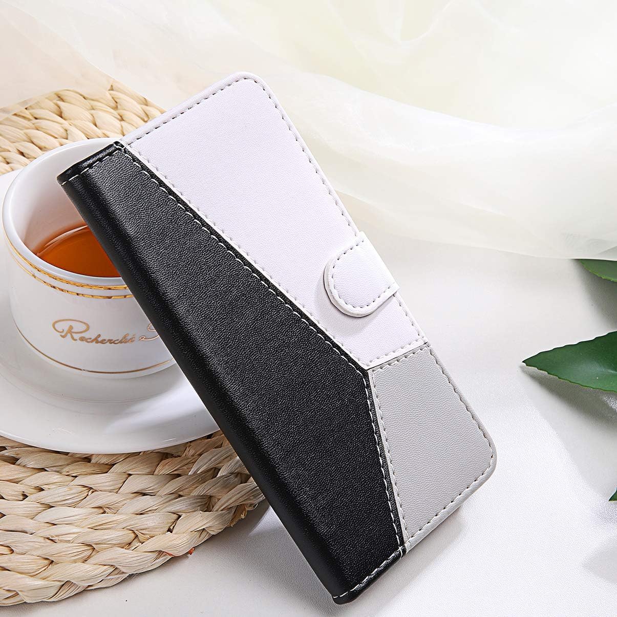 Dkandy Pastel Series for Samsung Galaxy A15 5G Magnetic Wallet Case Flip Cover (Tricolor Black) (B0CTH36T75) Amazon Price History, Amazon Price Tracker