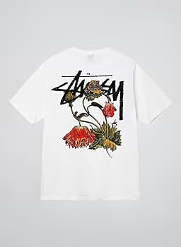 Stussy 花柄 Tシャツ ホワイトM Stussy ホワイト Tシャツ 花柄 グラデーション - メルカリ