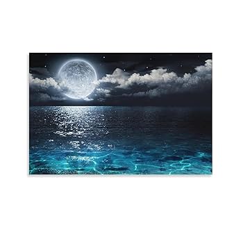 油絵 絵画【満月の夜空】 油絵 絵画【満月の夜空】 - メルカリ