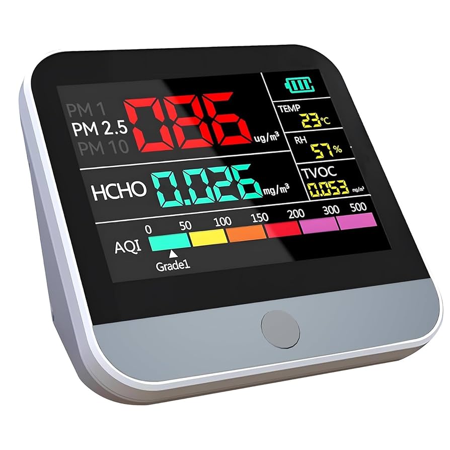 Temtop S1 Indoor Air Quality Monitor AQI PM2.5 Temperature Humidity De