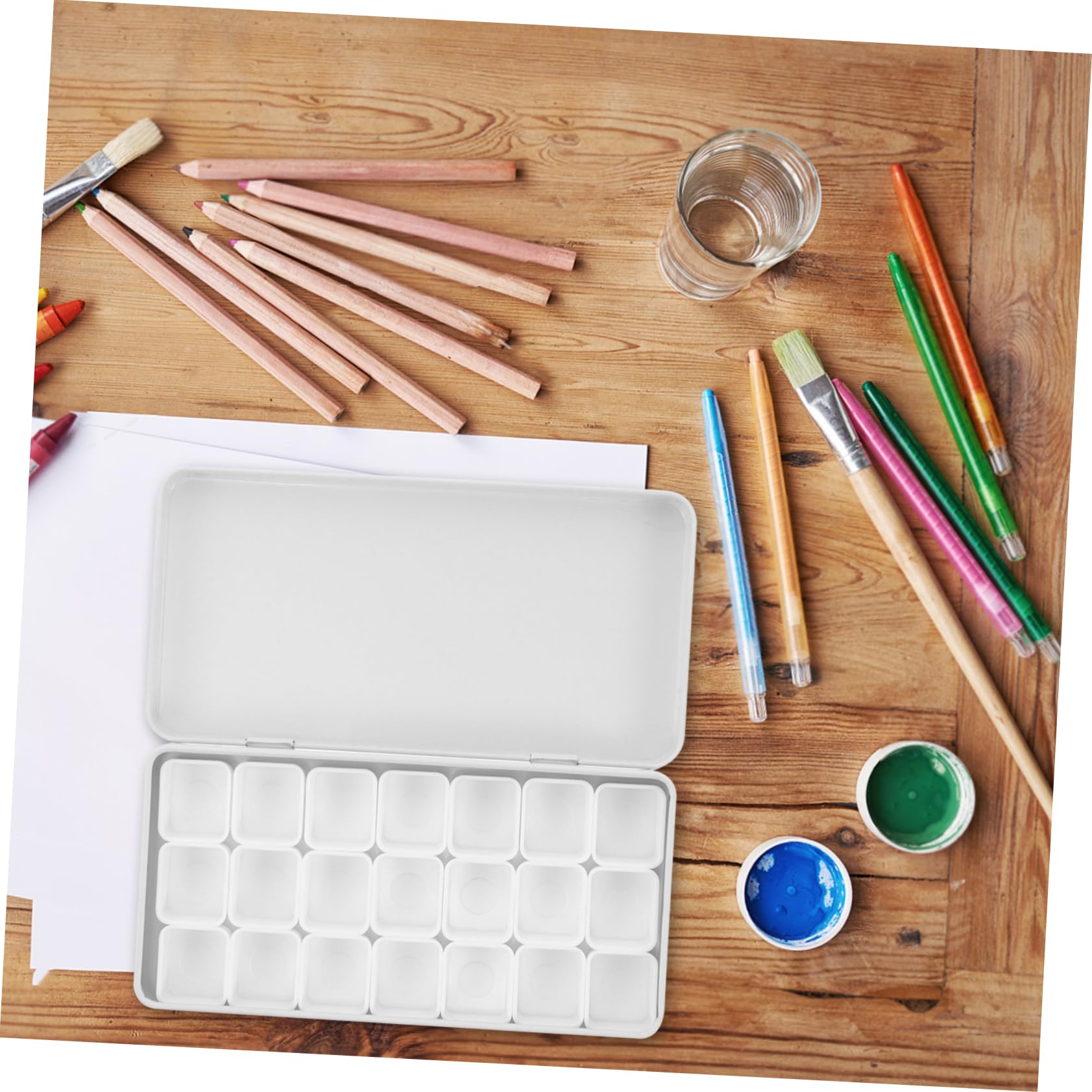 4ensembles Palette De Mélange De Couleurs Pour Peinture Aquarelle Boîte De Stockage Pour Pigments Artistiques Conteneur Pratique Pour Artistes Et Étudiants