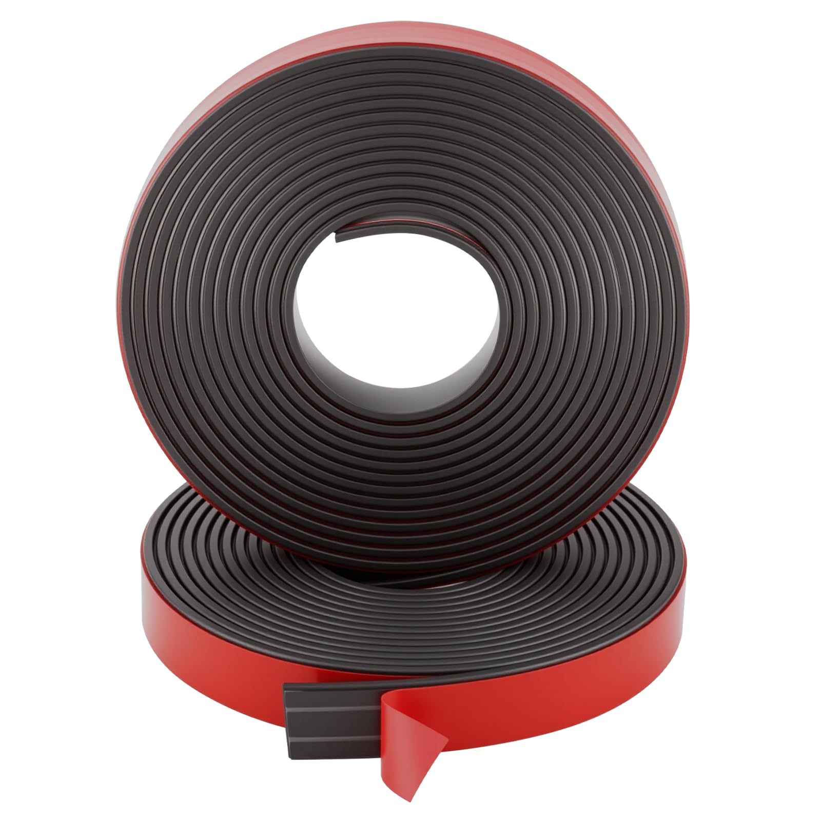 NZNSML Magnetic Tape A and B Self Adhesive 3+3 m Magnet Tape 12.7 mm Wide for Fly Screen Window Door Crafts DIY Projects Black for Household Office Camping