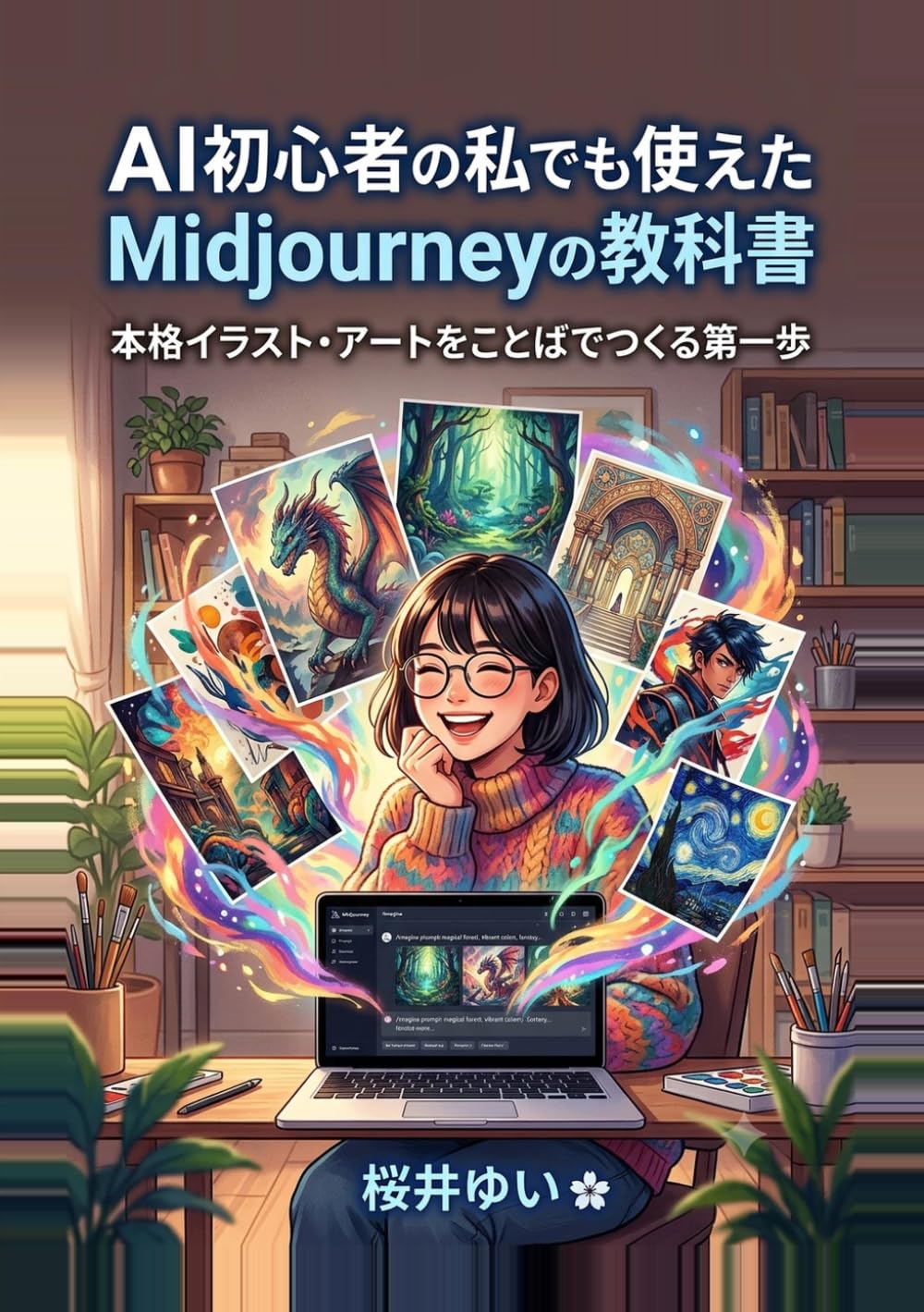 AI初心者の私でも使えたMidjourneyの教科書: 本格イラスト・アートをことばでつくる第一歩 (やさしいAIツール入門シリーズ)