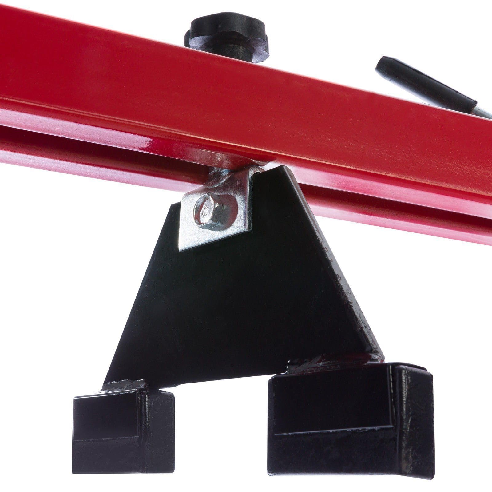 Soporte Puente Nivelador Ajustable para Motores y Transmisiones de Vehículos Pesados con Capacidad de 500 kg Incluye 2 Cadenas de Fijación y Almohadillas Antideslizantes Herramienta Talleres Mecánico