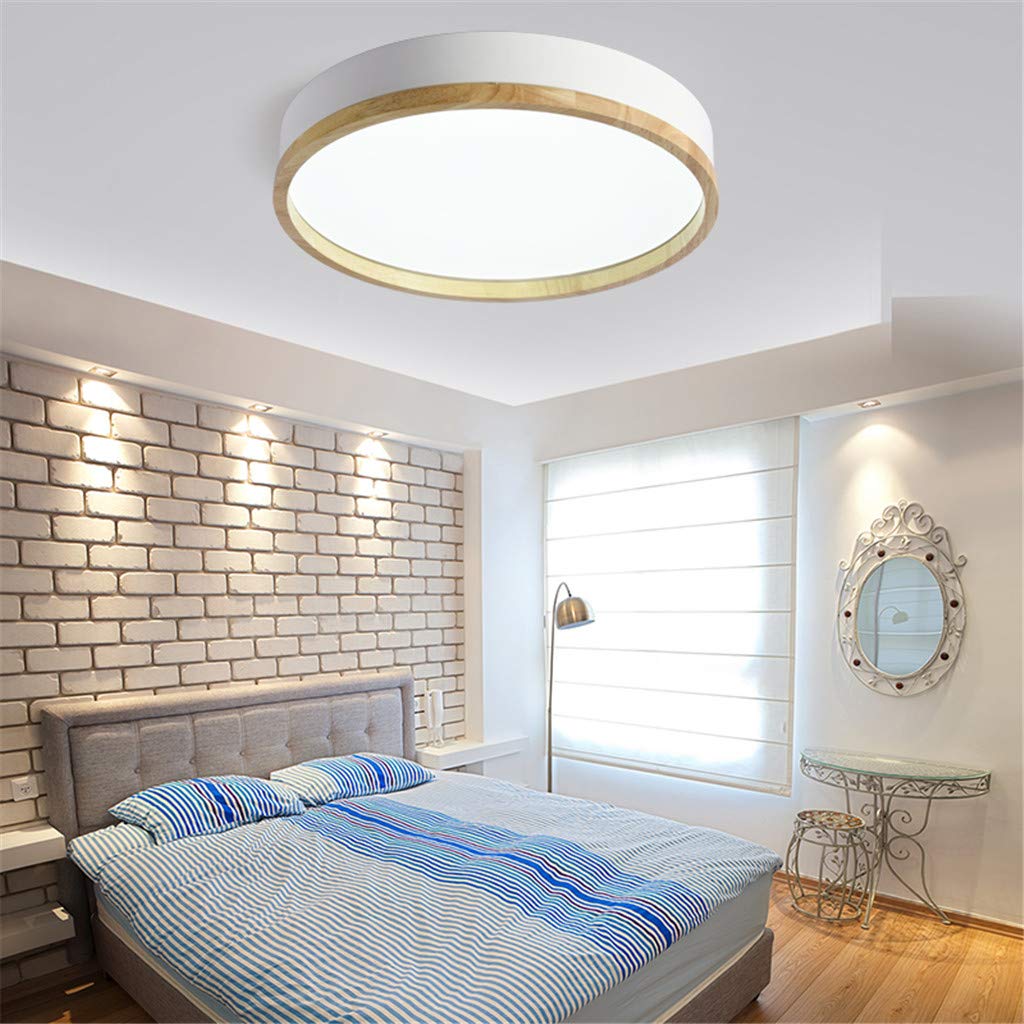 LED Plafondlamp Hout, Plafondlamp Kinderkamer, Modern Slaapkamerlamp