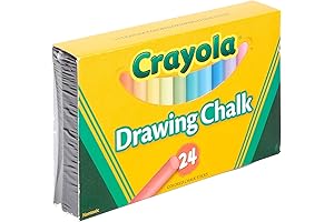 Crayola Extra-Thin Skinny Chalk, 24 Count