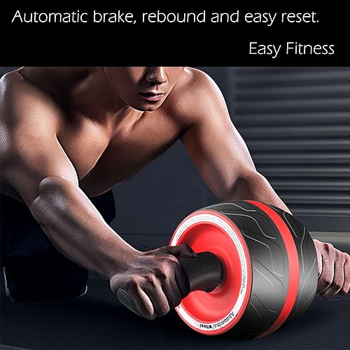 Miniatura 6 de AB Wheel Roller with Resistance Spring, Automatic Rebound Exercise Abdominal Ultra-Wide Wheels Fitness for Gym & Home, Core Work-out