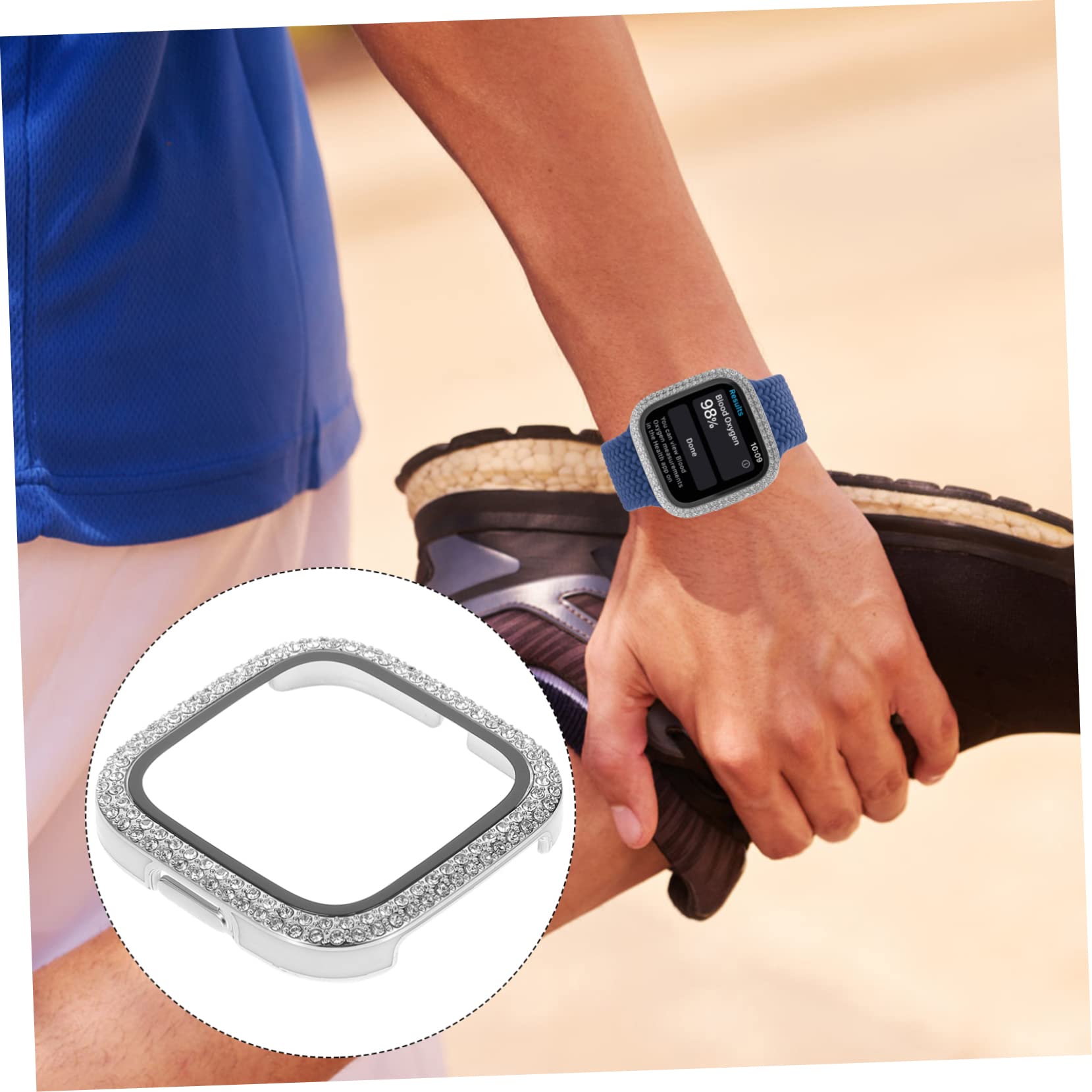 Artibetter 5stücke Fashion Watch Schutzcase Für Hard Pc Rahmen Displayschutz Mit Glänzendem Design Eleganter Schutz Für Kratzer Und Stöße Für Stilvolle Anlässe