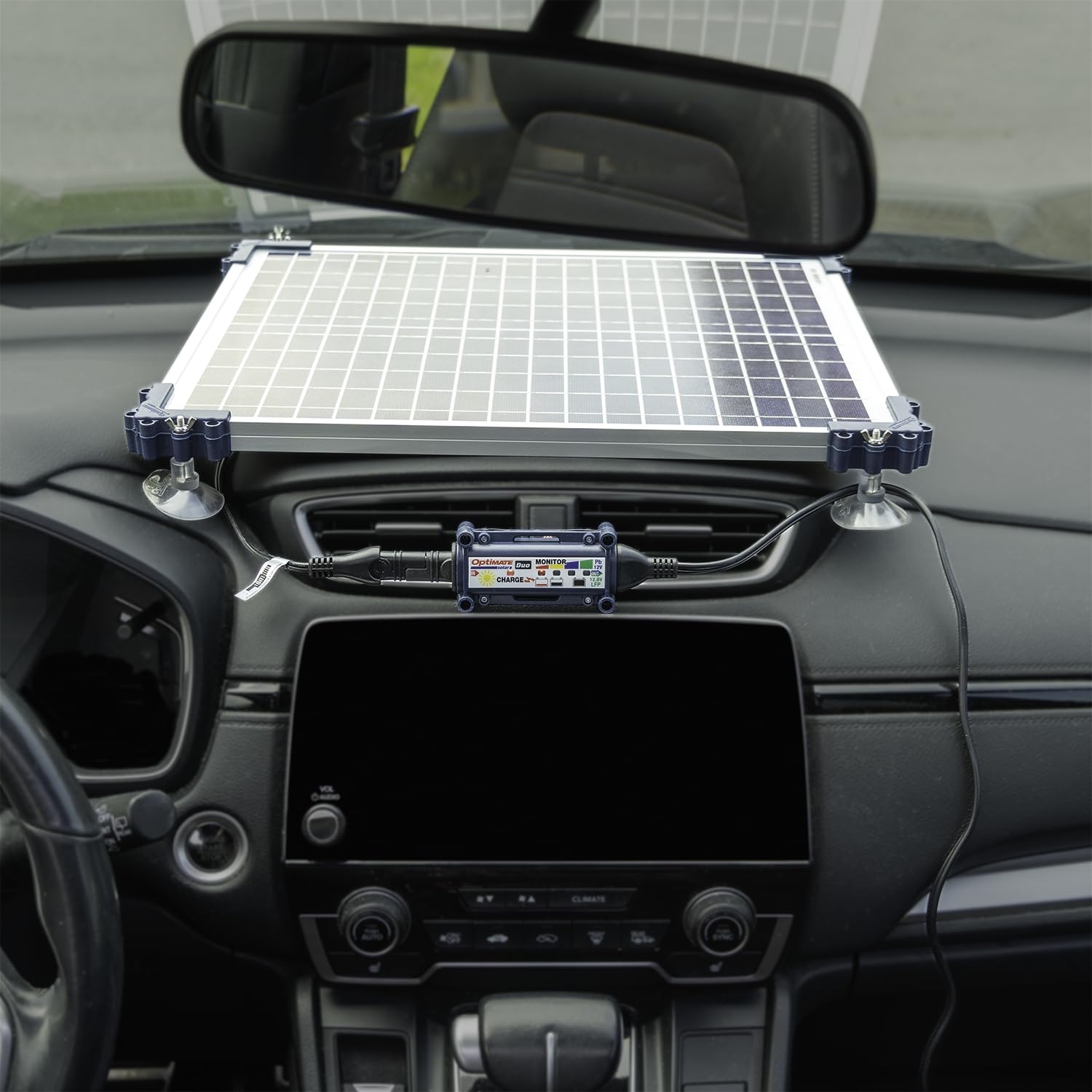 OptiMate Solar Duo Autokit 20W – Chargeur et Mainteneur de Batterie Intelligent 12V (OBDII) pour Voiture, Camping-Car, Moto, ATV & Jet-Ski