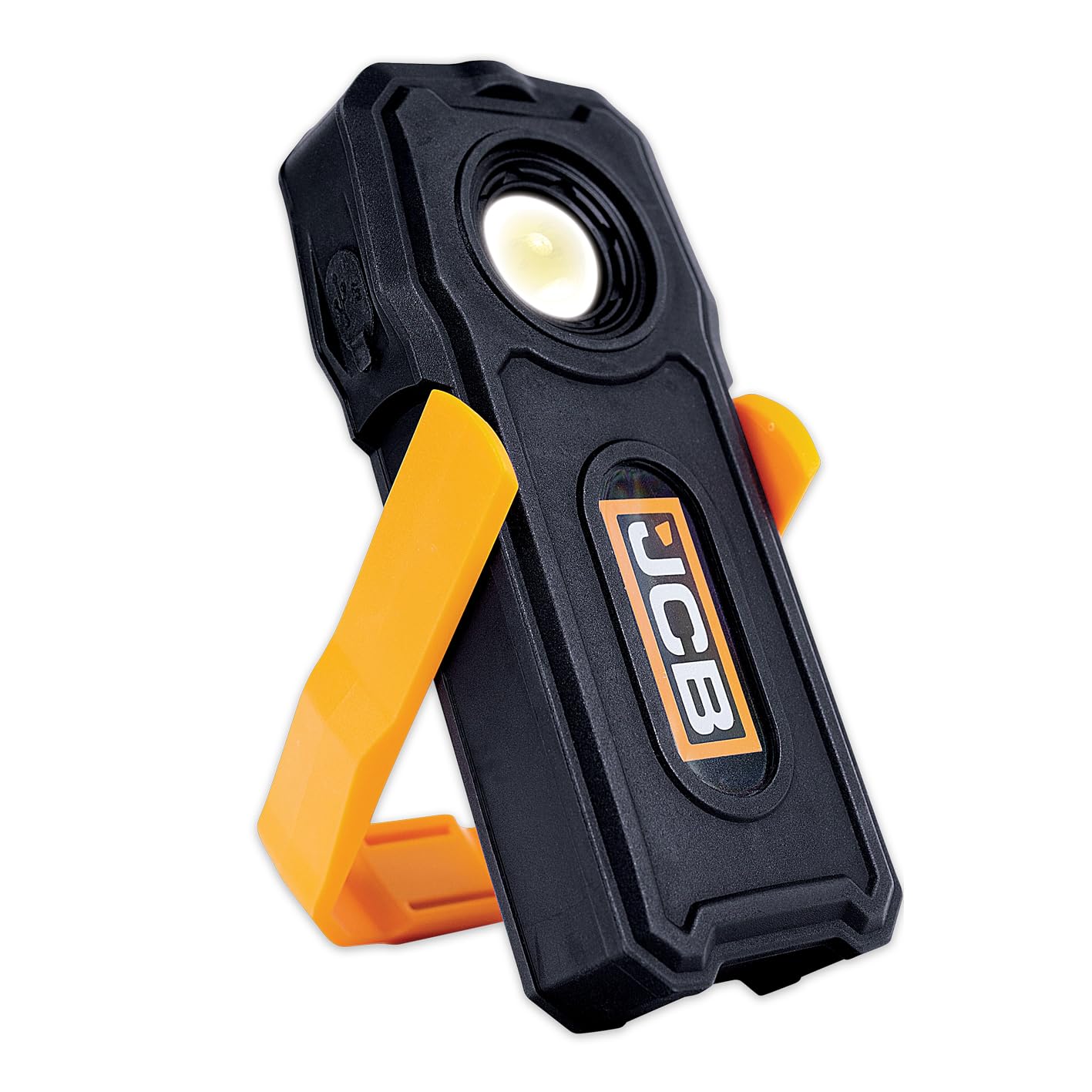 Jcb Work Lights Jcb Yellow And Black Jcb Rechargable Work Light, Pocket Ii, 800 Lumen Flood Light With Torch, Strong Magnet, 180° Rotation, Stepless Dimming, Built-In Usb Power Bank | Jcb-Wl-Pocket Ii