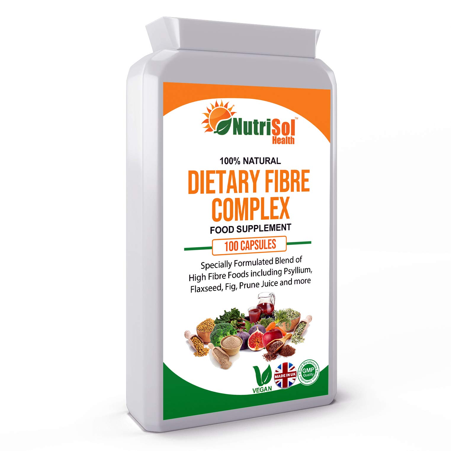 NutriSol Health Dietary Fibre Complex 100 Capsules Soluble and