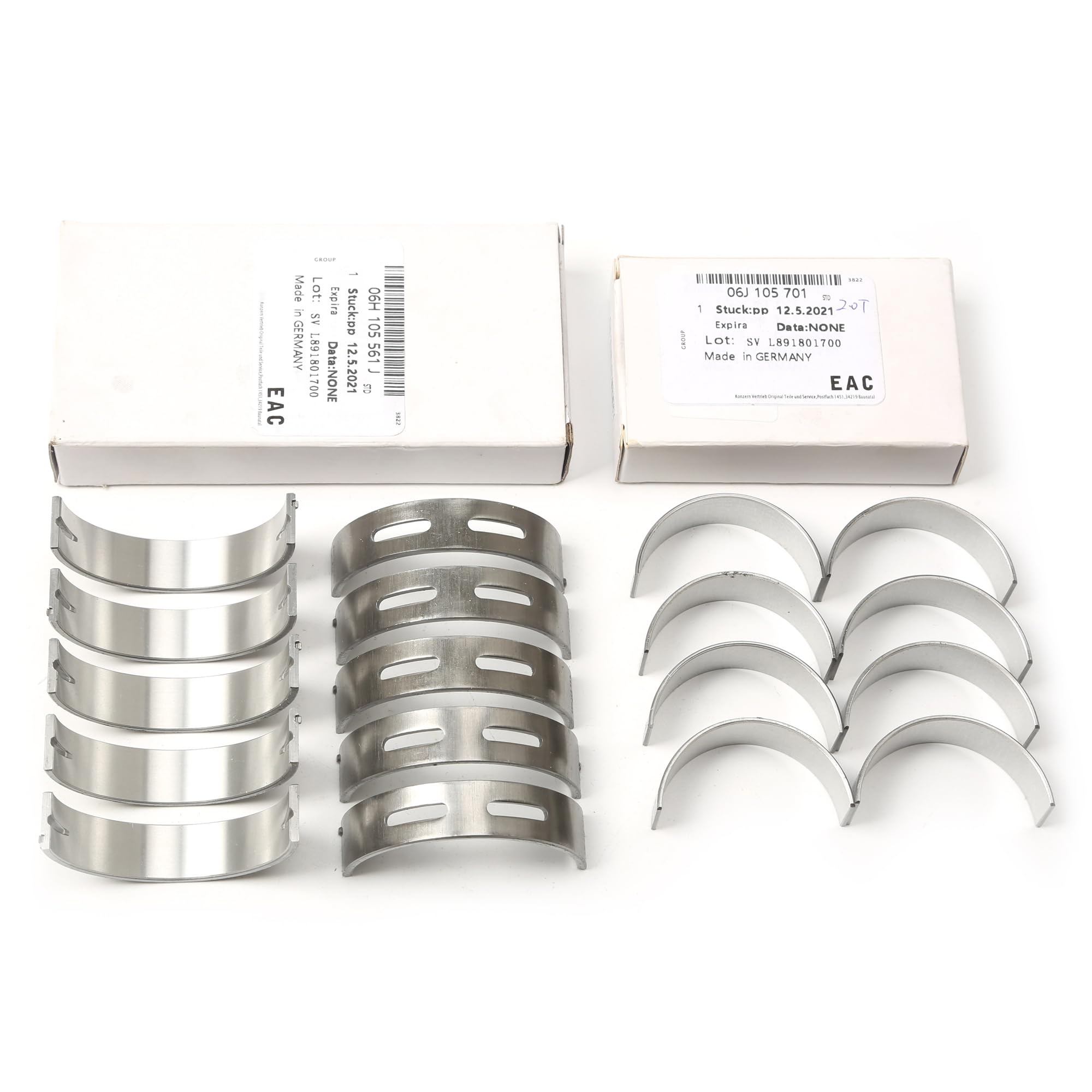 Yiklwwy 06H105701C 06H105701E Crankshaft & Connecting Rod Bearings Kit Compatible with VW Golf Jetta Passat Tiguan CC Audi A3 A4 A5 A6 A8 Q3 Q5 TT S3